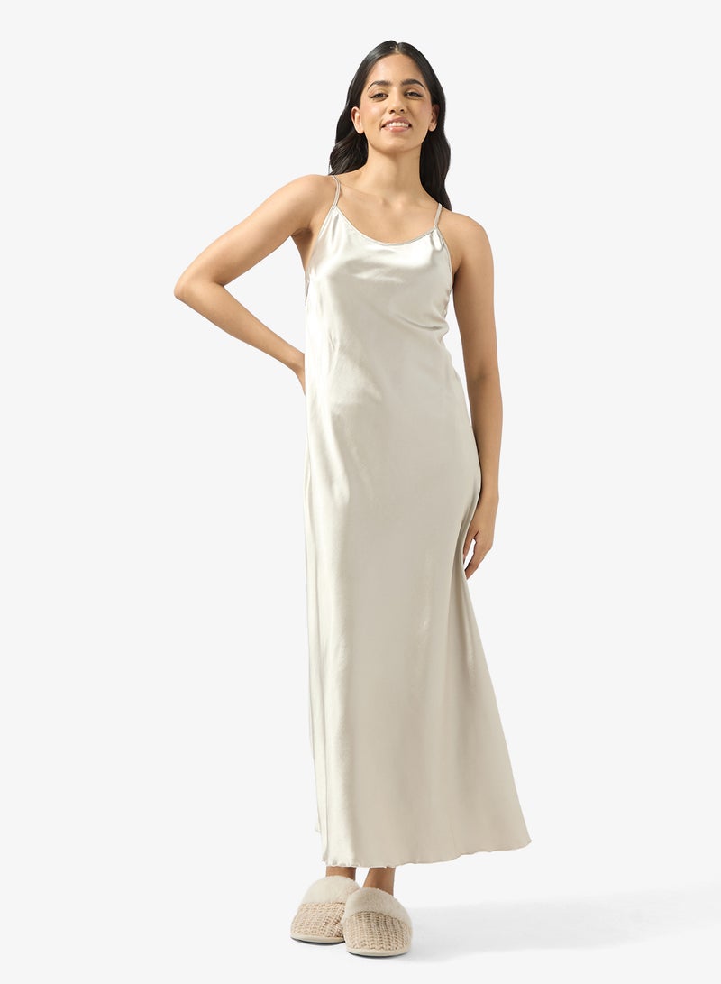 جينجر فستان نوم ساتان انزلاقي - Image 4