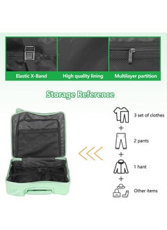 Generic 20" Ride-On Kids Suitcase  Cute Carry on Hardside Trolly Luggage Case,ABS Material 360 Degree Silent Travel Suitcase – Fun and Functional Travel Bag for Children  - Image 5