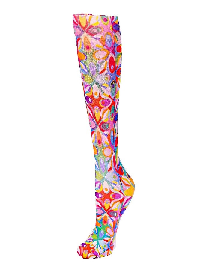 Celeste Stein Moderate Compression Knee High Stockings Wide Calf - Paisley Passion - Image 1