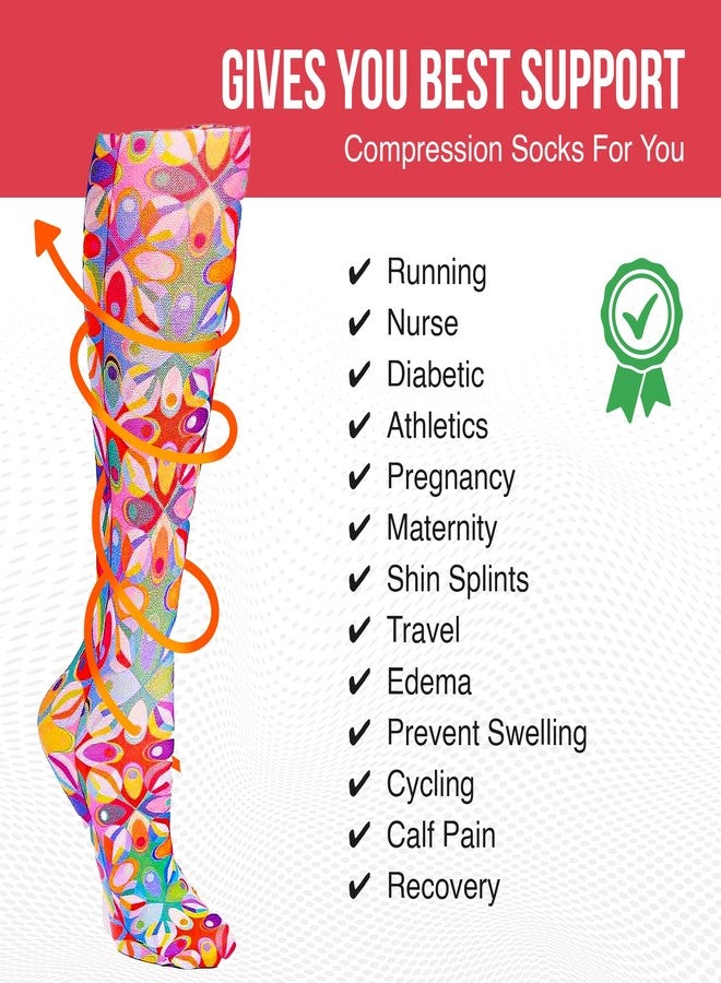Celeste Stein Moderate Compression Knee High Stockings Wide Calf - Paisley Passion - Image 5