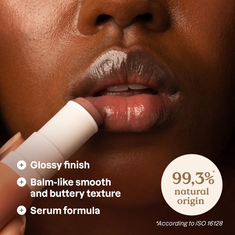 ATTITUDE Oceanly Sheer Lip Gloss Stick, EWG Verified, Titanium Dioxide-Free, Vegan Makeup & Beauty, Cruelty-Free, Plastic-Free, Ginger, 0.12 Ounces - Image 2