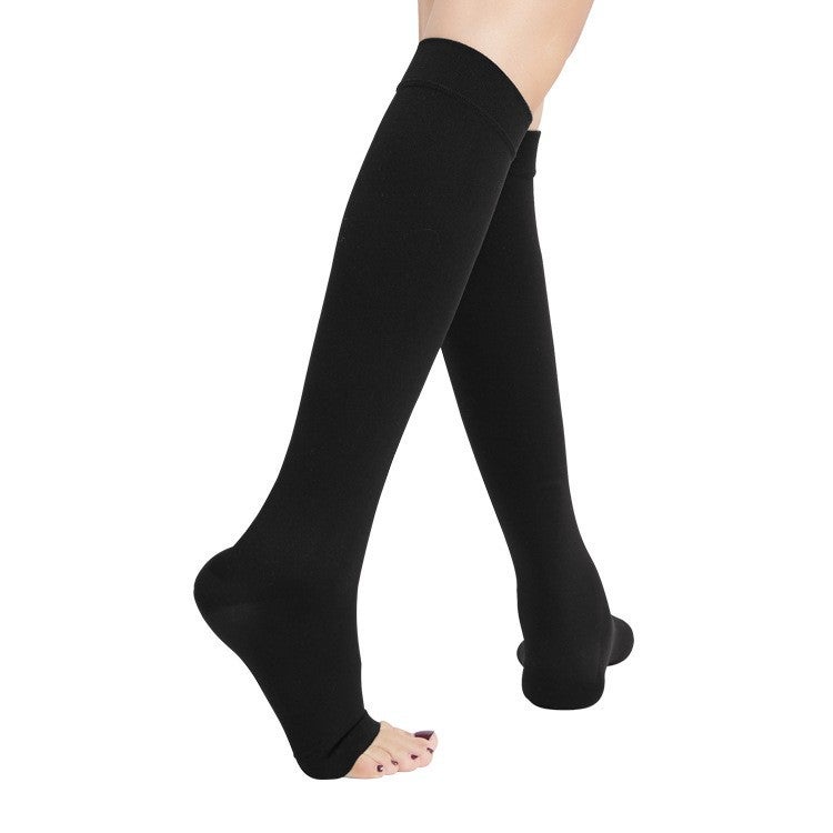 Thin Venous Compression Socks with Graduated Pressure - Level 1 & 2 Elastic Stockings for Beautiful Legs and Vein Protection - Image 1