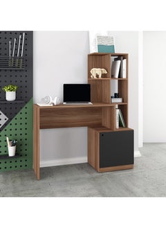 Home Office Table,Computer Desk Of High Quality And Easy To Install  - Mdp 15Mm Color Nutbrown 39.5 x 113.5 x 138 cm