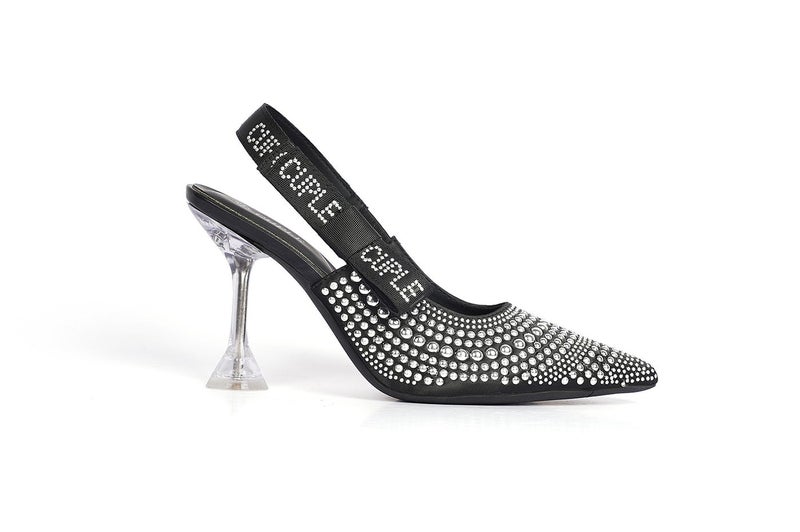 Cuple Crystal Black Slingback Heel - Image 2