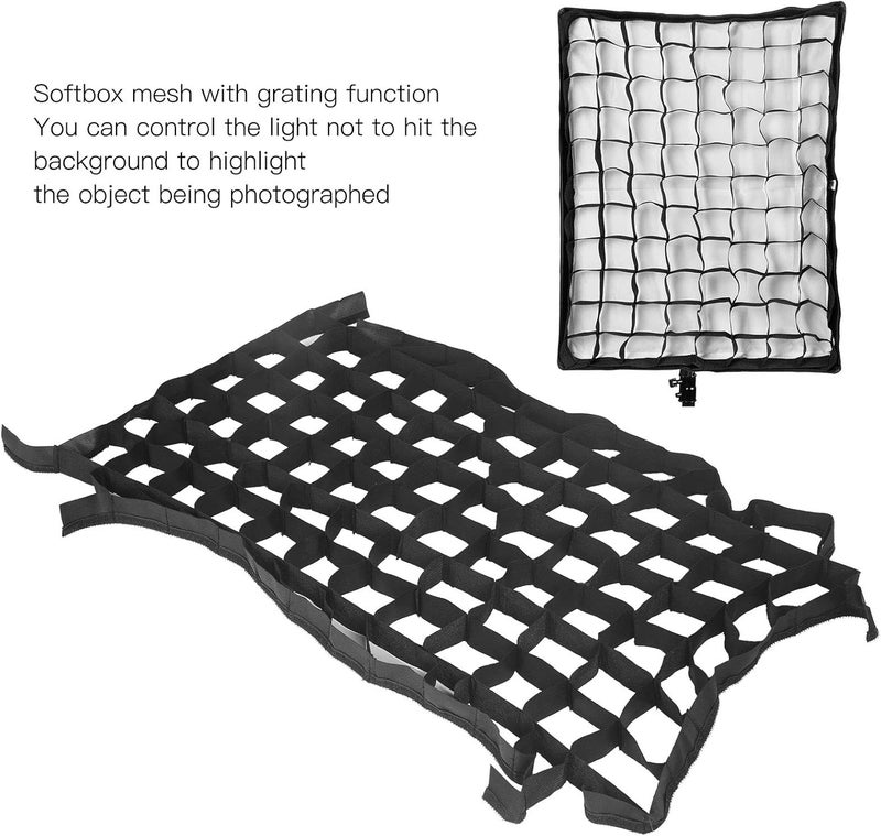Photography Honeycomb Grid, 50x70cm Foldable Softbox Cellular Grid Mesh for Photography Studio Accessories - Image 3
