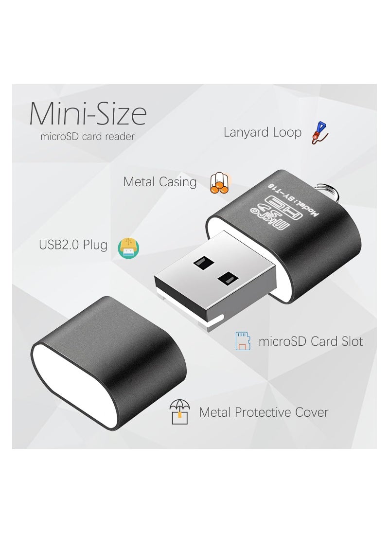 Generic - Portable SD and Micro SD Card Reader for Android, USB Adapter for Camera Memory Cards, Wansurs 5-Pack Mini Size TF Card Reader for PC and Laptop. - Image 1
