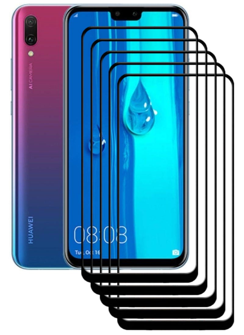 ACLIX 5 Pieces Antistatic ESD Dustproof Premium Quality High Definition Tempered Glass Screen Protector Designed For Huawei Y9 (2019) - Image 1