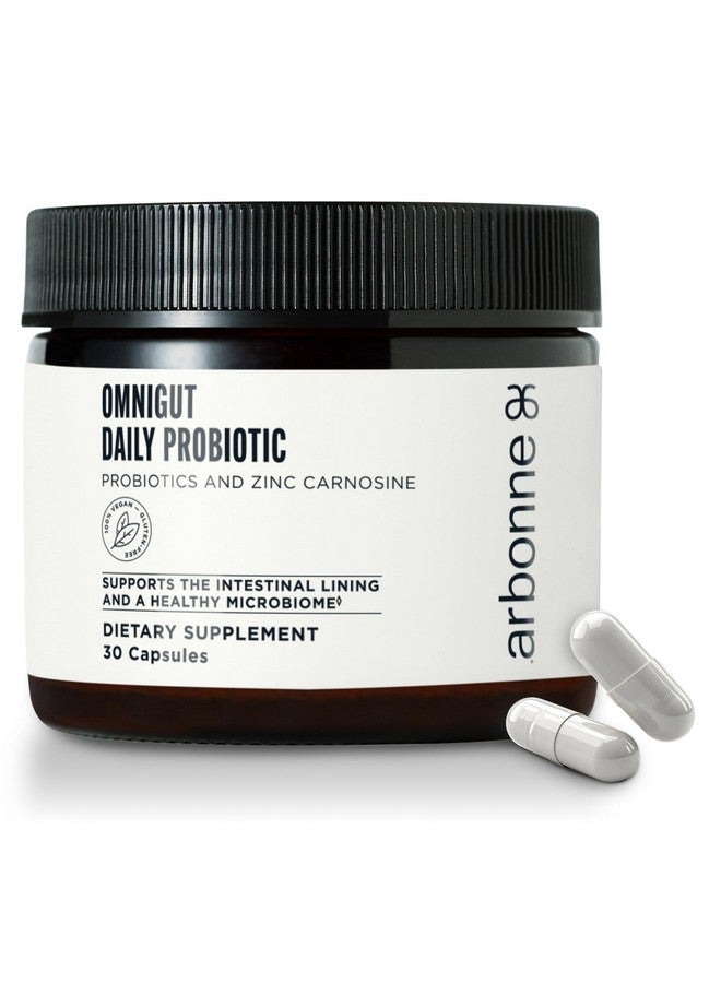 Arbonne OmniGut Daily Probiotic Supplement - Probiotics for Men and Women to Support Digestion, Gut Health for Women, Probiotic Capsules, 30 Count - Image 1