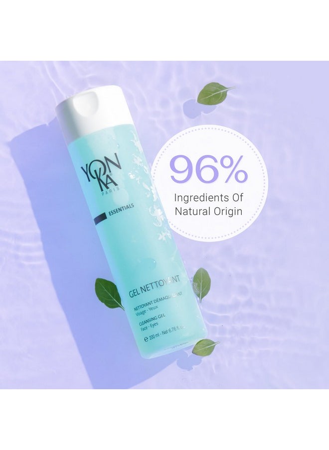 Yonka Yonka Gel Face Cleanser, Gentle Foaming Face Wash and Makeup Remover, Natural Plant-Based Formula to Cleanse Pores and Balance Skins pH, Acne Prone and Oily Skin, Paraben-Free, 6.8 Fl Oz  - Image 5