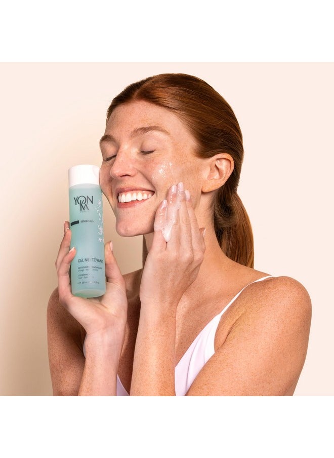 Yonka Yonka Gel Face Cleanser, Gentle Foaming Face Wash and Makeup Remover, Natural Plant-Based Formula to Cleanse Pores and Balance Skins pH, Acne Prone and Oily Skin, Paraben-Free, 6.8 Fl Oz  - Image 4