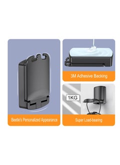 SYOSI 2Pcs Headphone Stand Holder Universal Hanger Sticky Adhesive Headset Hanger for Universal Gaming Headset for Sennheiser Airpods Max Sony Bose Beats Gaming Controller Cables Gamepad  - Image 3