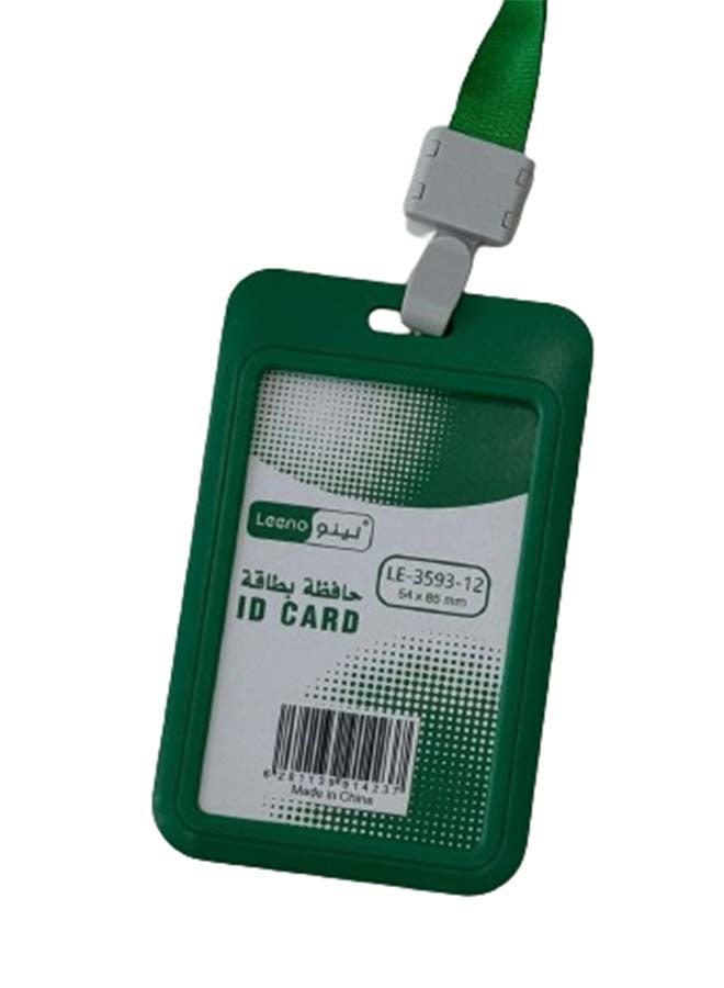 LEENO Id holder wl lanyard green