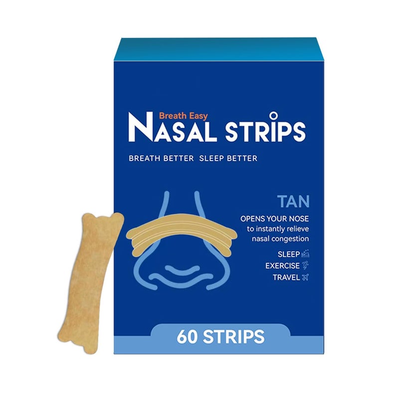 Nasal Strips for SnoringMagnetic Nasal StripAnti Snoring Devices for MenWomenNasal Strips for BreathingNose Strips for Breathing to Improve SleepAirflow and Comfortable Fit60 Pack