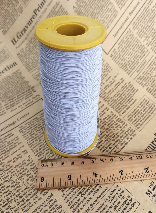 Looconi Amaney 500m 0.5mm White Elastic Cord Beading Threads Stretch String Fabric Crafting Cords for Jewelry Making - Image 4