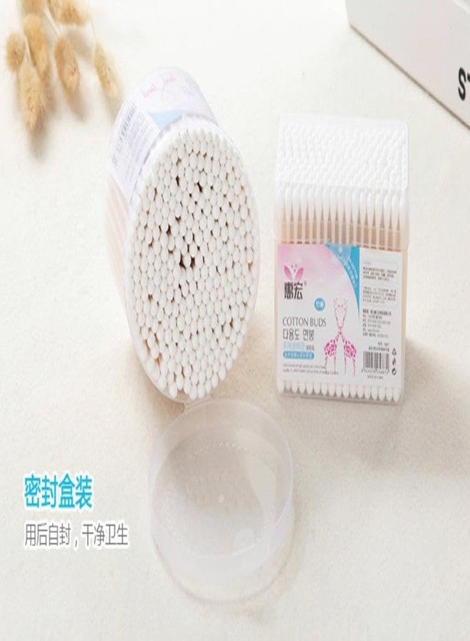 DCELLA Bamboo Cotton Ear Buds | Swabs | Multipurpose Double Tip Cotton Earbuds | Swabs with Sustainable Bamboo Better Than Wooden Stick | Cotton Swabs for Ear (Pack of 2) (Small Heart Shape) - Image 5