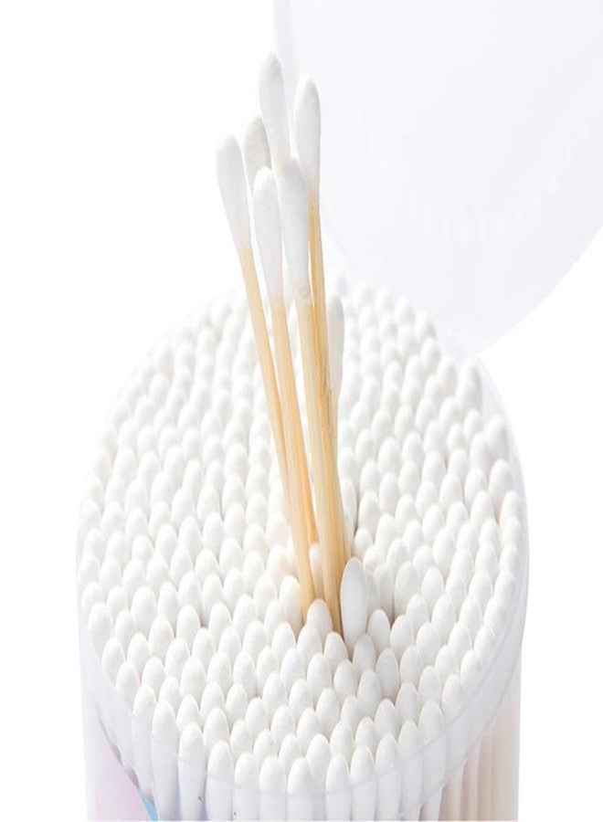 DCELLA Bamboo Cotton Ear Buds | Swabs | Multipurpose Double Tip Cotton Earbuds | Swabs with Sustainable Bamboo Better Than Wooden Stick | Cotton Swabs for Ear (Pack of 2) (Small Heart Shape) - Image 3