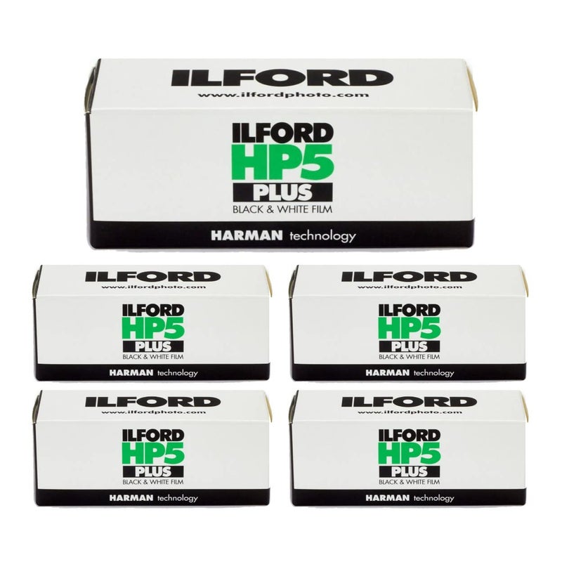 Ilford 5 Rolls Ilford HP5 400 120 Film - Image 1