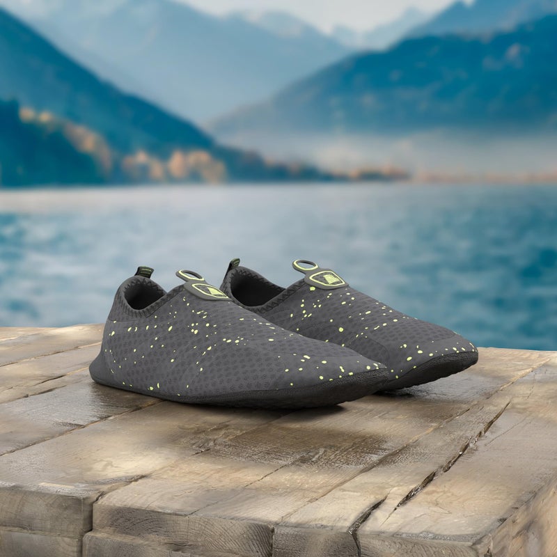 BARERUN Water Shoes for Women Men Quick Dry Non-Slip Barefoot Aqua Socks for Beach Swimf Pool Yoga Yellow12-13 M US - Image 2