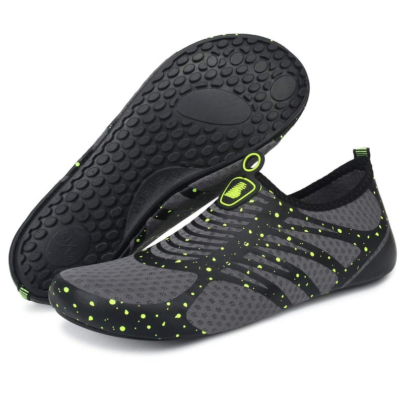 BARERUN Water Shoes for Women Men Quick Dry Non-Slip Barefoot Aqua Socks for Beach Swimf Pool Yoga Yellow12-13 M US - Image 1