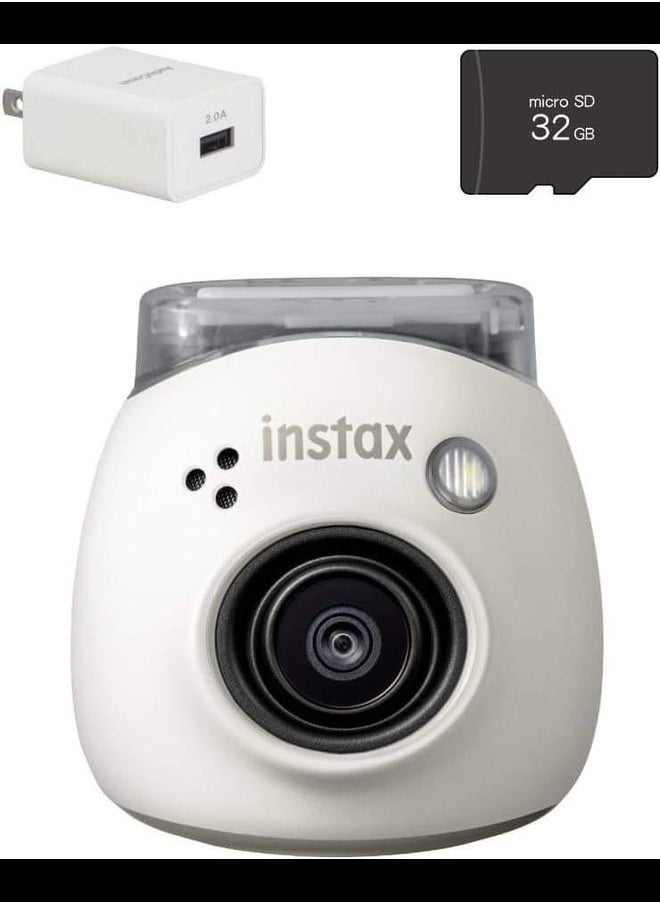 Instax Instax PAL Digital Camera (White, Including SD Card & Adapter Set) with Enhanced Connectivity Features for Seamless Sharing and Printing Experiences  - Image 1