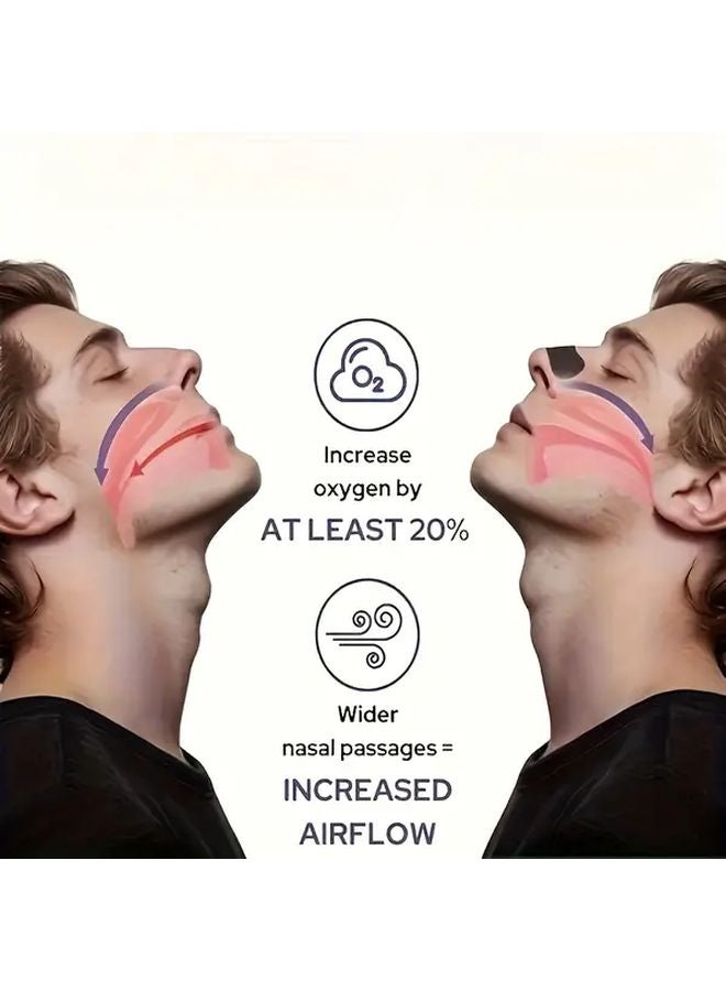 8 علب من شرائط الأنف السوداء 240 قطعة مضادة للشخير قابلة للتنفس مريحة للجنسين - Image 3