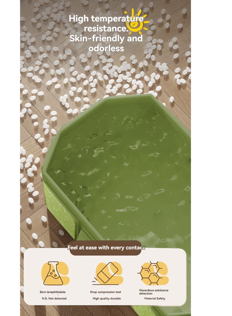 XiuWoo Foldable Bathtub for Kids Spacious Foldable Baby Bathtub for Indoor Bathroom Outdoor, Collapsible tub Portable Bathtub, Ideal for Small Spaces - Quick, Effortless Folding Bathtub - Image 3