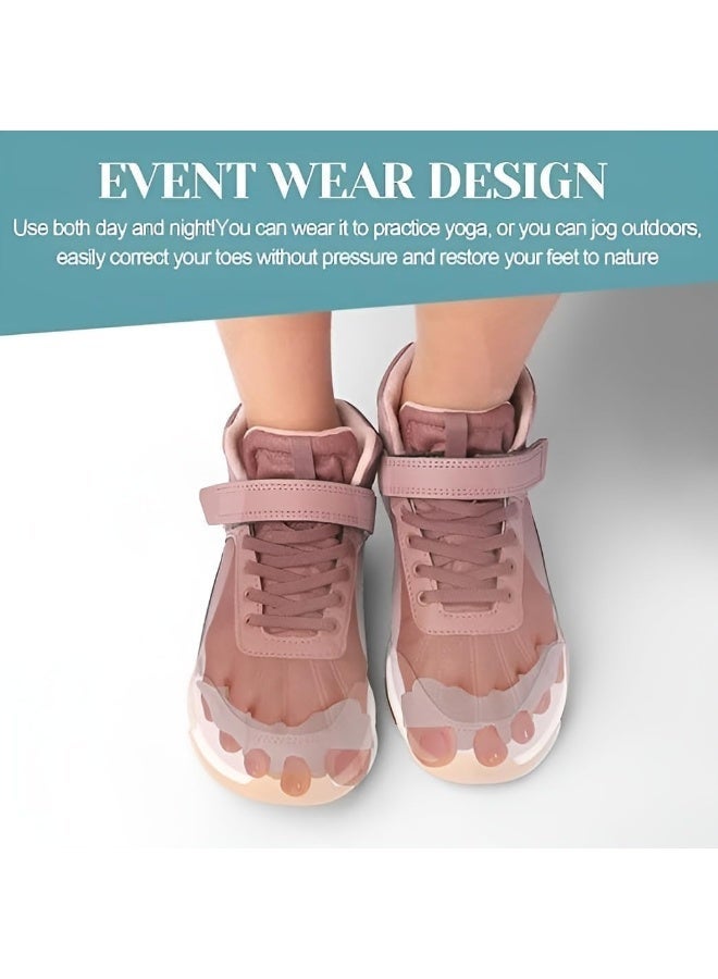 Pair of Medical Silicone Gel Toe Separators - Bunion, Hallux Valgus, and Hammer Toe Corrector - Toe Straightening, Pain and Pressure Relief - Suitable for Men, Women, and Athletes - One Size - Image 2