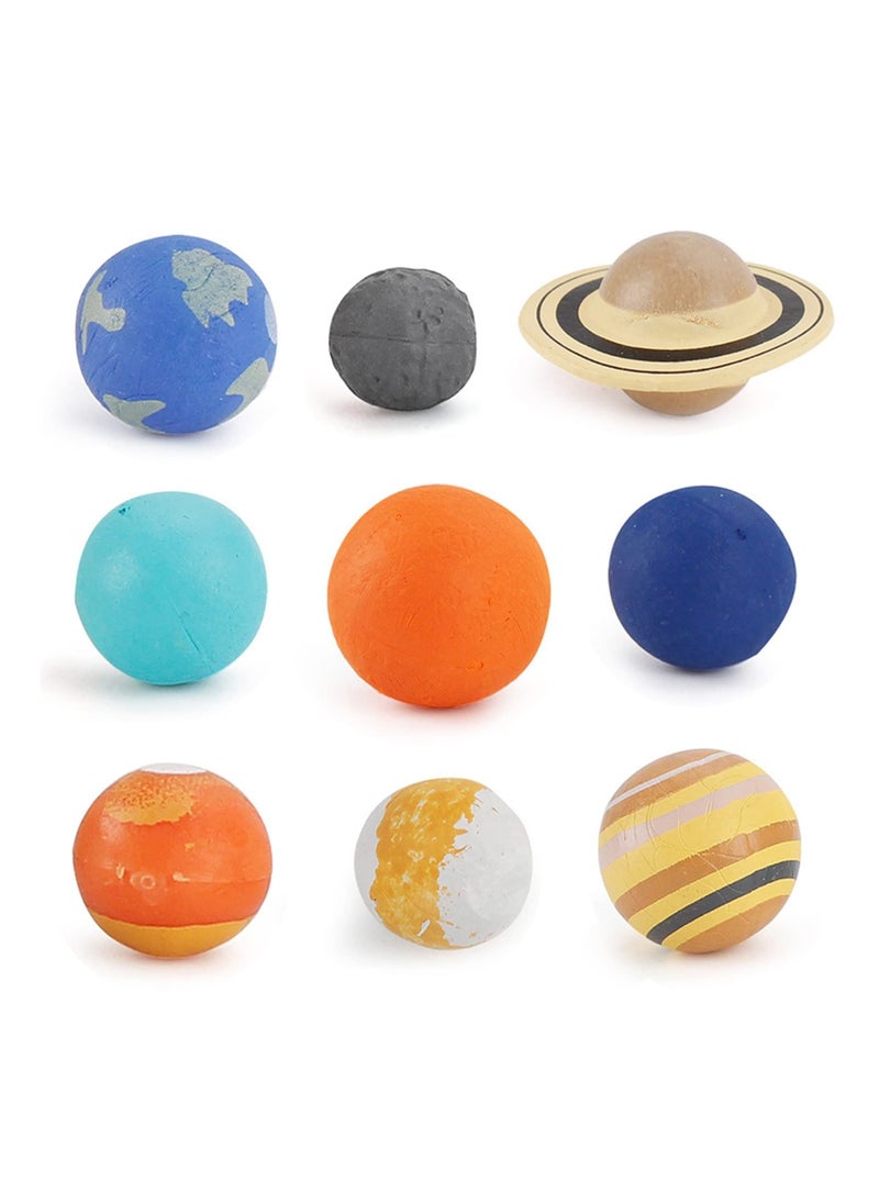 SYOSI Nine Planets Model, Solar System Planet, Figure Playsets Collection Educational Toy for Astronomy Enthusiast, Fit for Toddlers and Kids  - Image 2