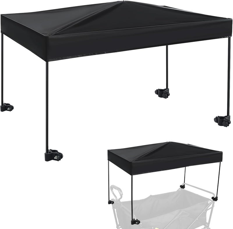 VOONKE Wagon Canopy Cover, Garden Portable Outdoor Push Awning, Stroller Canopy for Garden Wagon, Shopping, Camping, Fits Folded and Collapsible Wagons,22 × 40.9 Inches - Image 1