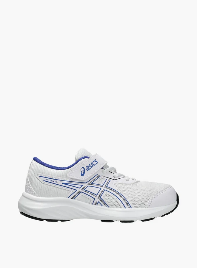 asics Boys' CONTEND 9 PS Sports Shoes with Hook and Loop Closure - 1014A338-105