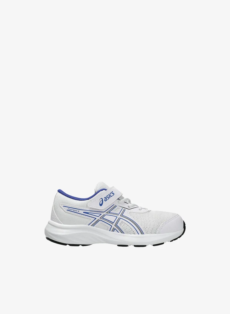 asics Boys' CONTEND 9 PS Sports Shoes with Hook and Loop Closure - 1014A338-105