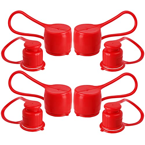 OKBA Dust Caps Plugs for 1/2" Flat Face Hydraulic Quick Connect Couplers, 4 Sets Rubber Covers for 1/2" Body Bobcat Skid Steer Flat Face Couplings - Image 5