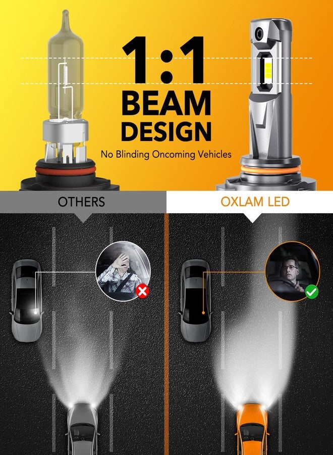 OXILAM 9005/HB3 Bulbs - 900% Brighter 50,000LM Daylight Vision, 3 Min Quick Install, 70000H Lifespan, No Flicker, 99% Compatibility - Image 4
