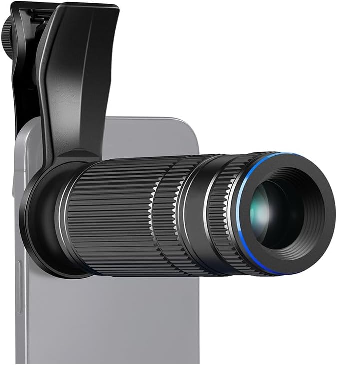 7X Telephoto Lens Clip for 17mm Thread Phone Cage Case Backplate Universal Mount - Image 1