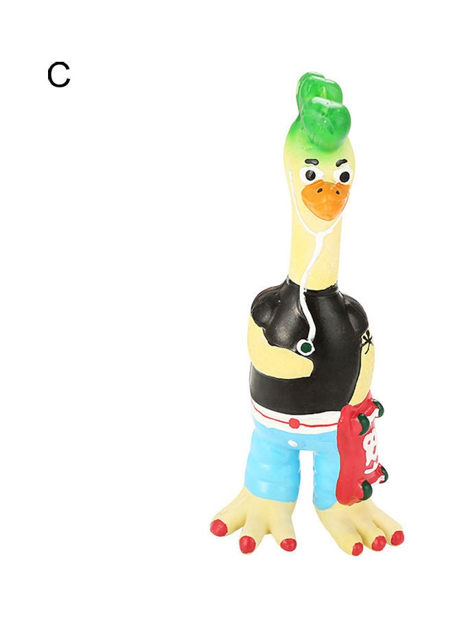 NIBEMINENT Latex Chicken Squeaky Chew Toy Multicolor 23x5x6cm - Image 1