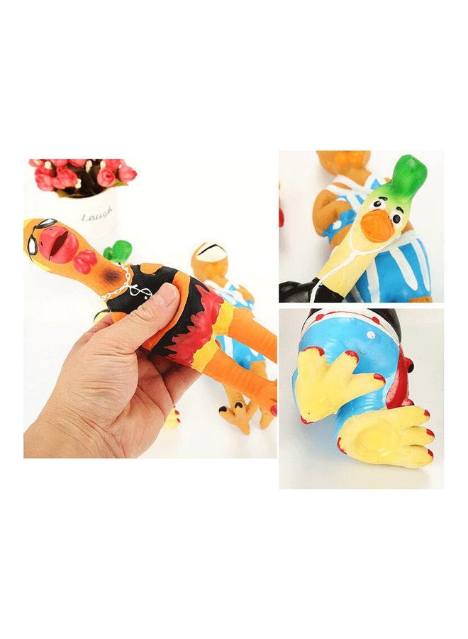 NIBEMINENT Latex Chicken Squeaky Chew Toy Multicolor 23x5x6cm - Image 4