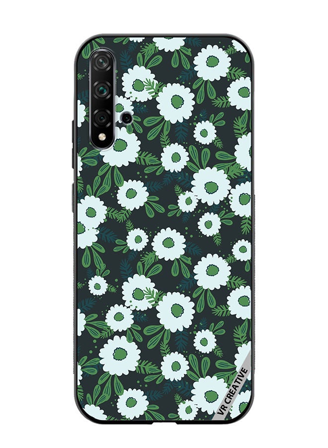 VR CREATIVE Protective Case Cover For Huawei Nova 5T Floral Pattern Based On Traditional Folk Art Ornaments Design Multicolour - Image 1