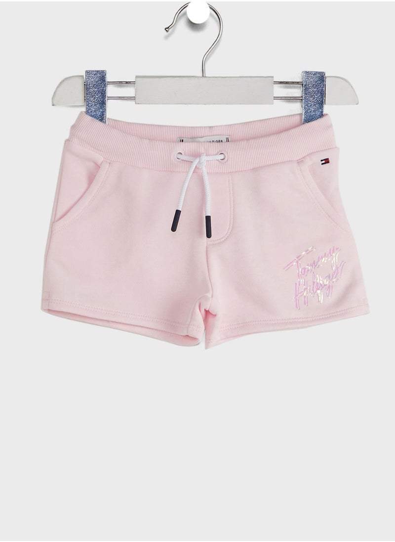 TOMMY HILFIGER - Teen Cool Logo Print Sweat Shorts - Image 1
