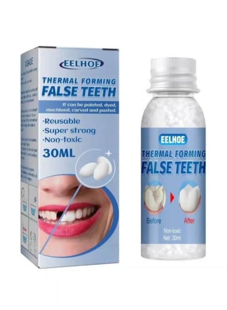 EELHOE Reusable Thermal Bead Teeth Repair Kit | For Chipped, Missing & Broken Tooth | Safe, Non-Toxic Temporary Filling & False Teeth Solution | 30ml - Image 3