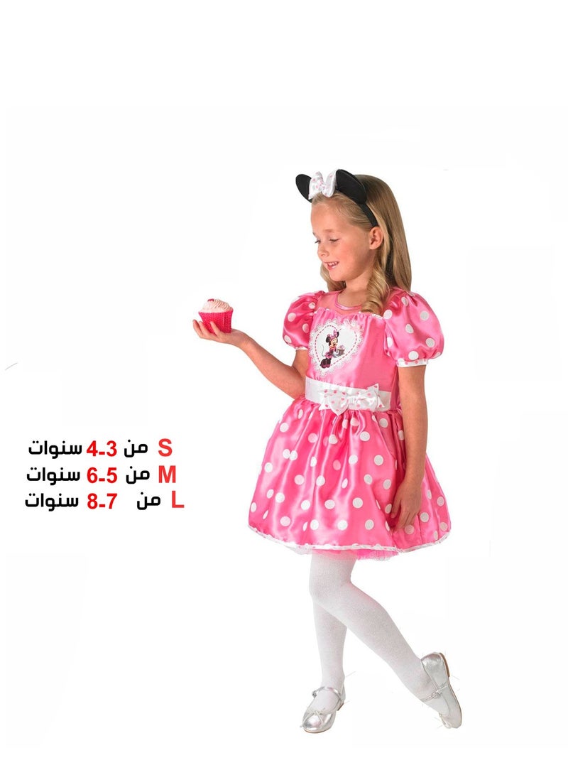 Rally Pink Minnie Mouse Girls Dress - Costume Costume for Girls in Sizes S/M/L - Image 2