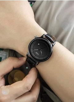 TOMI TOMI Watch With a Black Leather Strap With Analog Dials For Both Men And Women, In Addition To Displaying The Date On a Daily Basis  - Image 3