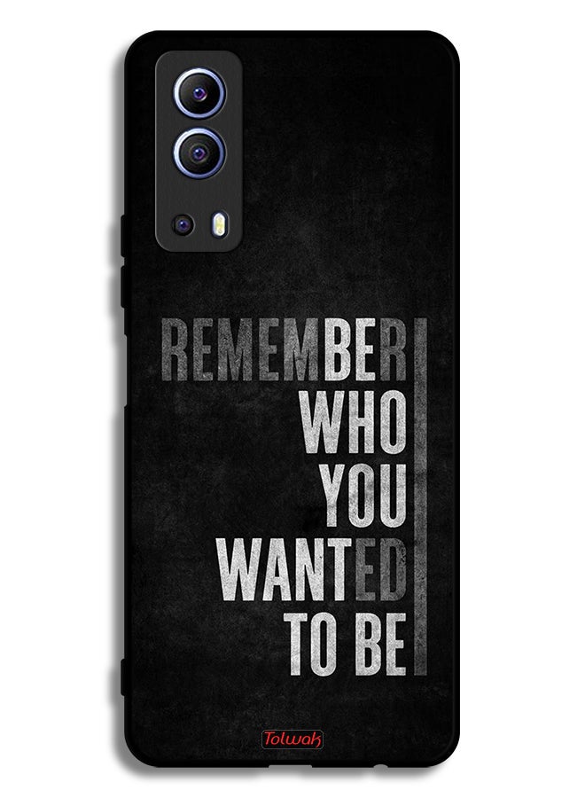 Tolwak غطاء حماية Vivo Y72 5G تذكر من كنت تريد أن تكون - Image 2