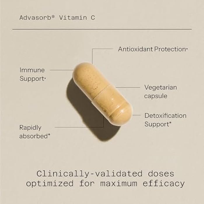 Quality of Life Advasorb® Vitamin C Supplement - 60 Vegicaps - Image 3