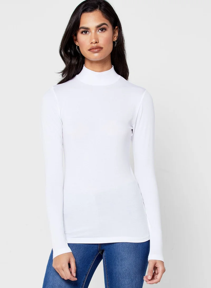 Ginger Basics 2 Pack High Neck Long Sleeve Top