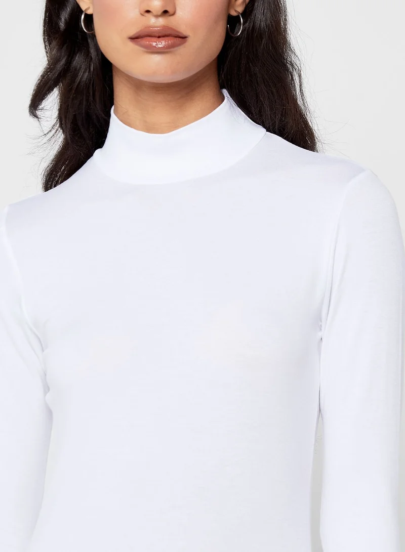 Ginger Basics 2 Pack High Neck Long Sleeve Top