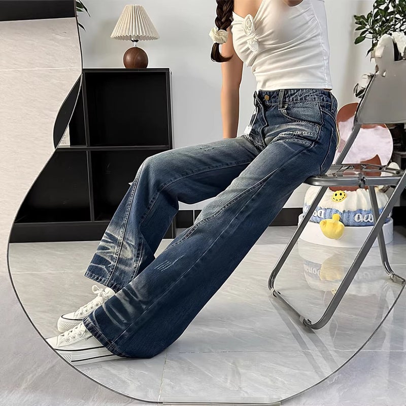 Unisex Casual Daily Denim Jeans - Image 4