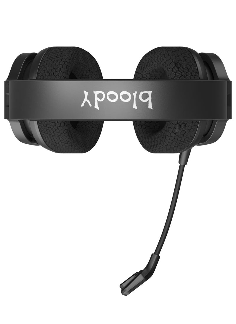Bloody - All-In-One Dual Mode Wireless Gaming Headset GR370, Connection Mode ① 2.4GHz Wireless ② Bluetooth v5.3 ③ 3.5mm Wired Audio, Noise Cancelling, 7-Color Backlit, Playtime 45H, 50mm Speaker, Sports Black - Image 1