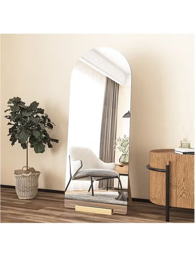 كيكي مرآة خلع الملابس كاملة الطول 70×170 سم نصف دائرية ملونة - Image 1