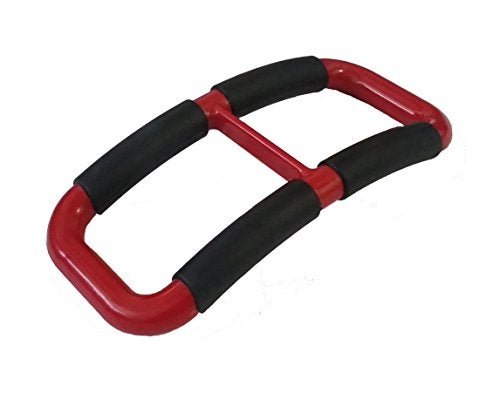 Stander Able Life Handy Handle, Lift Assist Device for Elderly and Disabled, Patient Standing Aid for Handicapped, Red with Rubber Grip - Image 1