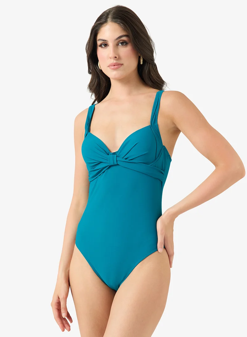 جينجر Sweetheart Neckline Tummy Control Swimsuit